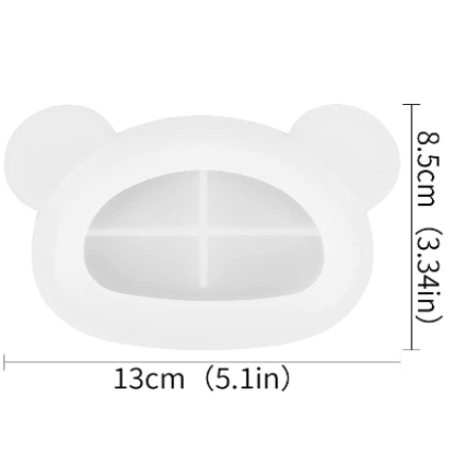 BP062MS - Molde EPoxi Base Prato - Urso