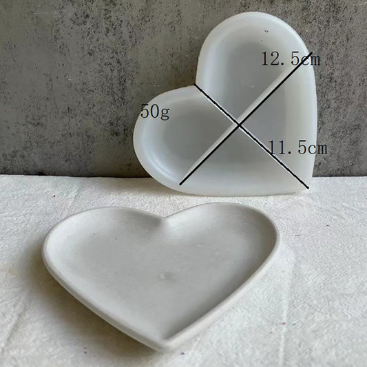 BP065MS - Molde EPoxi Base Prato - Coração