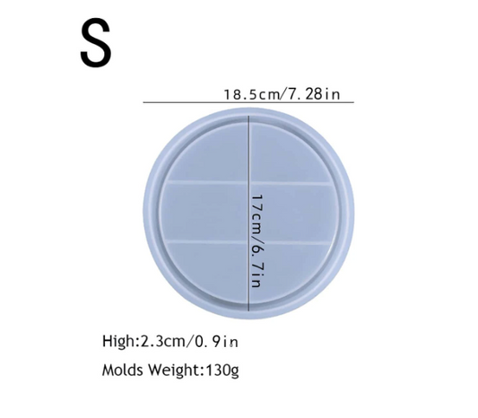 BP071MS - Molde de silicone base redonda