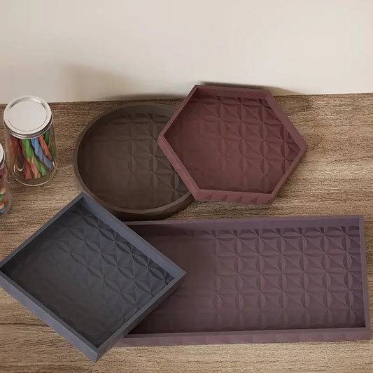 BP091MS - Molde Silicone Forma Quadrada c/ Relevo