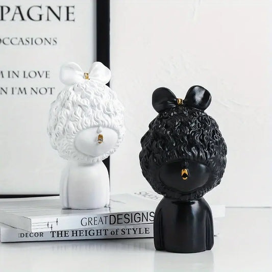 BP098MS - Molde Silicone Estátua Menina Abstrata