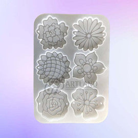 FC078MS - Molde de 6 buracos Flores
