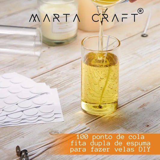 100 ponto de cola fita dupla de espuma para fazer velas DIY