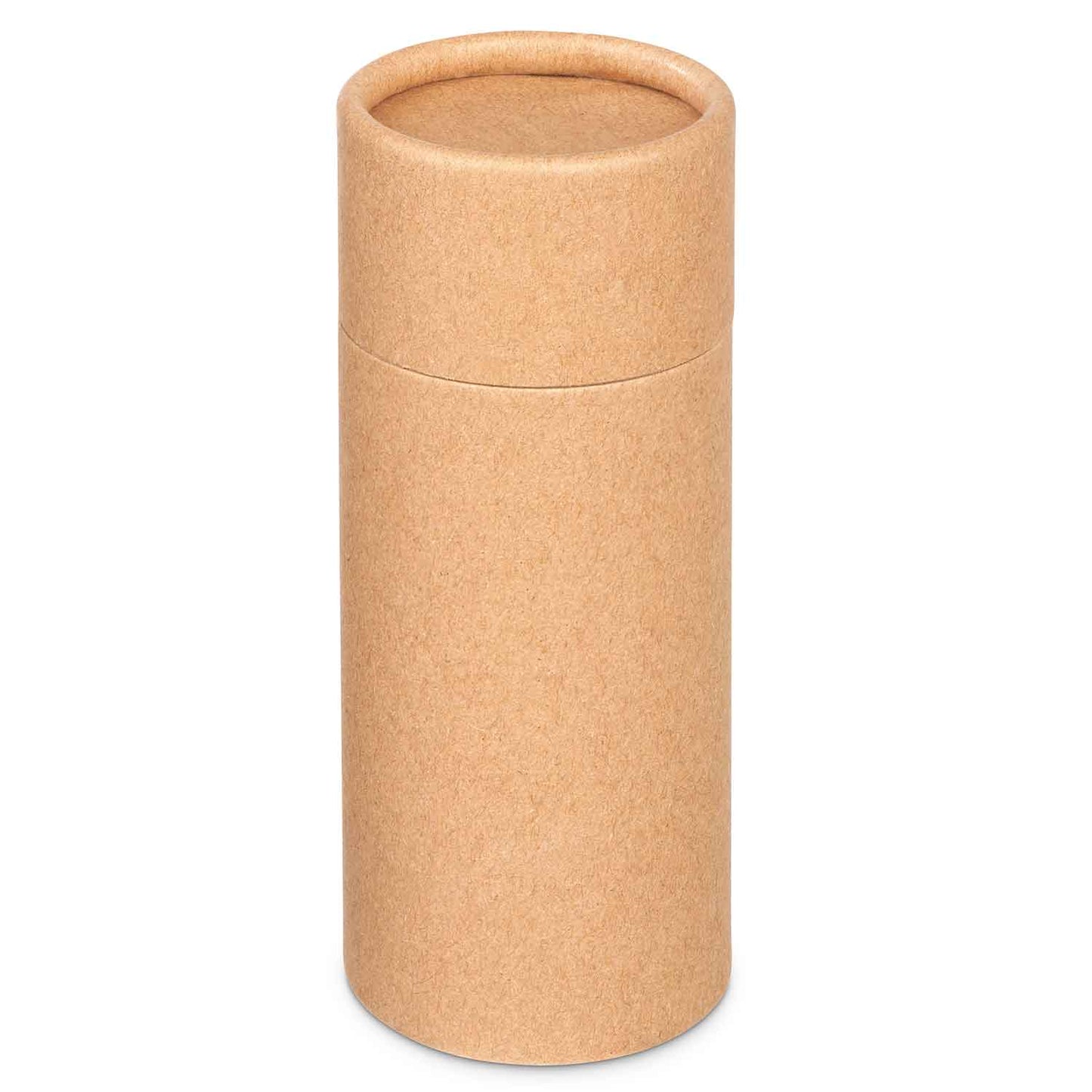 Embalagem de Tubos de papelão com base push-up  40x102 mm  (108 ml) -  com forro resistente à água - Kraft preto, branco e marrom