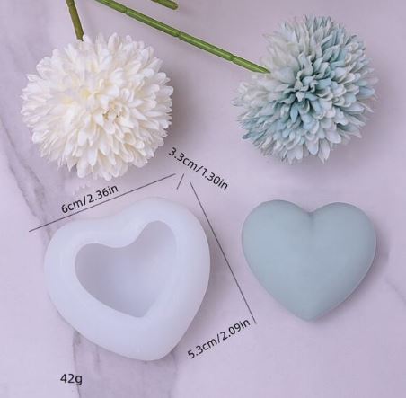 CA022MS - Molde- Coração simples i unidade - tamanhos/ escolher XS| S| M| L|