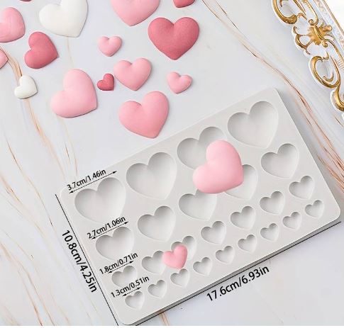 CA014MS - Molde Coração cavidades