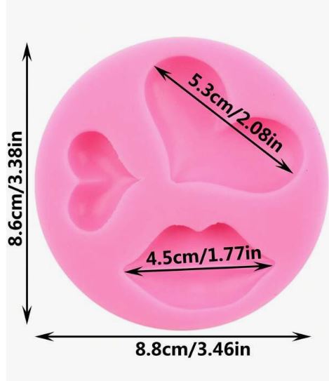 CA030MS -  Molde Lábio  Coração Love