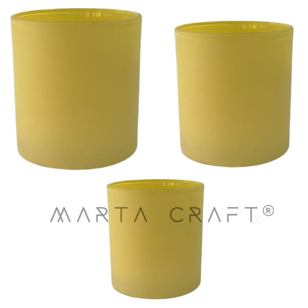| Copo de Vidro CIL Amarelo Brilhante/ Mate Fosco - 220 mL | 350 mL | 500 mL