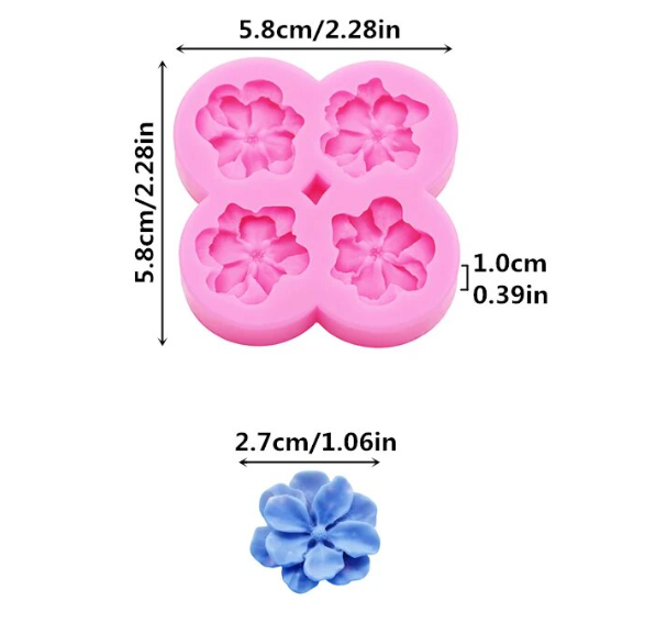 F082MS-  Molde florezinhas