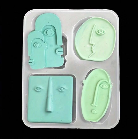 FC009MS -Molde Rosto Humano Abstrato