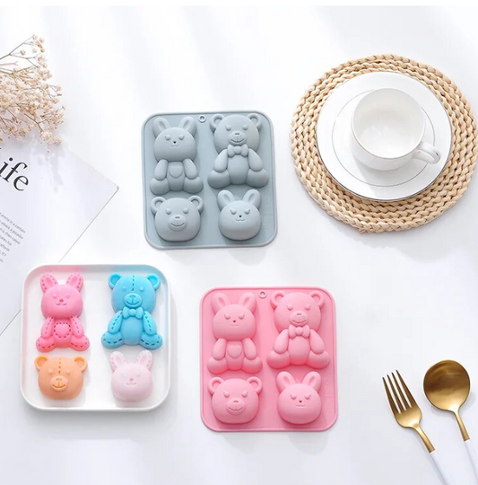 FC035MS -Molde Urso e Coelho