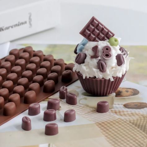 FC075MS - Molde  55 cavidade mini grãos de café