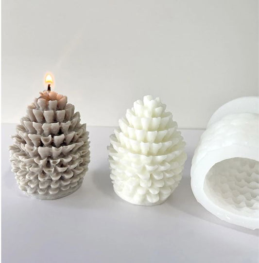 NA034MS-  Molde  pinha 3D vela