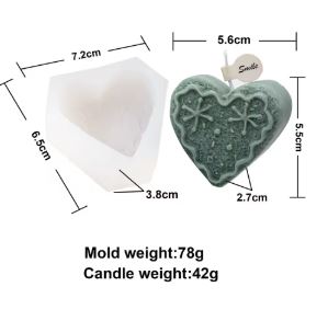 NA091MS - Molde CoraçãoNatal vela Cake