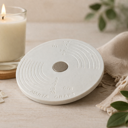 Kit Base Centralizador Magnético de Pavio para Velas