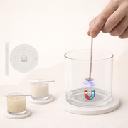 Kit Base Centralizador Magnético de Pavio para Velas