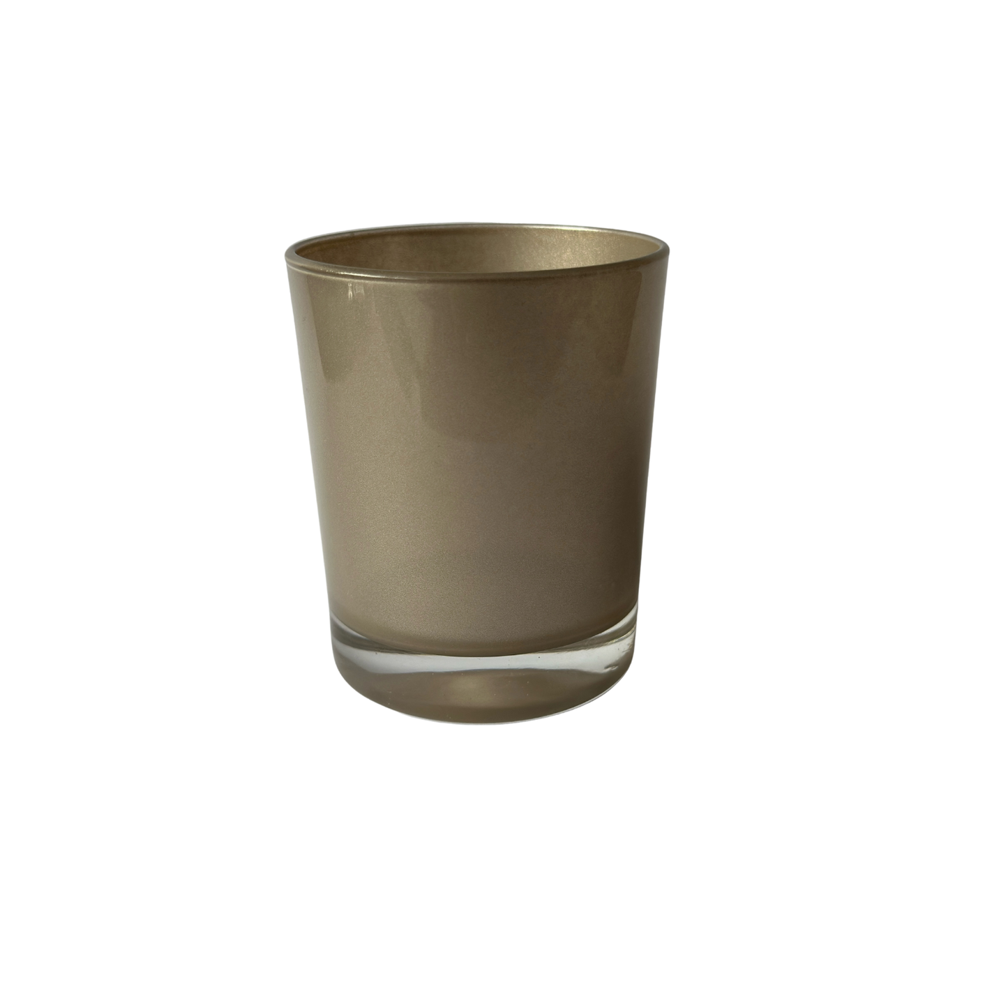 Copo Vidro Champanhe Creme Brilhante Mate C/Fundo Alto - 220 ml