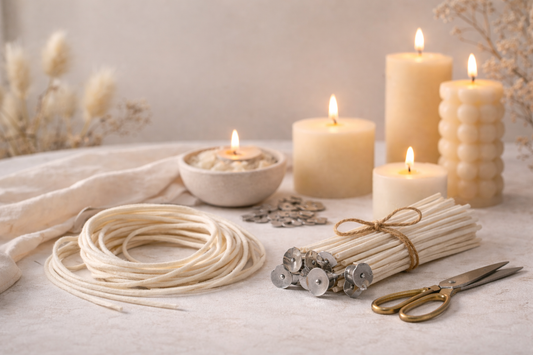 Pavio de algodão Stabilo não encerado - 2m/5m/10m