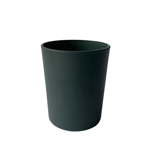 Copo Vidro Cinza Escuro Fosco Mate - 180 ml