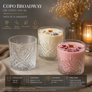 Copo Broadway em Vidro 300 ml