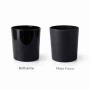 Copo de Vidro CIL Preto – Brilhante vs Mate Fosco 220 mL | 350 mL | 500 mL