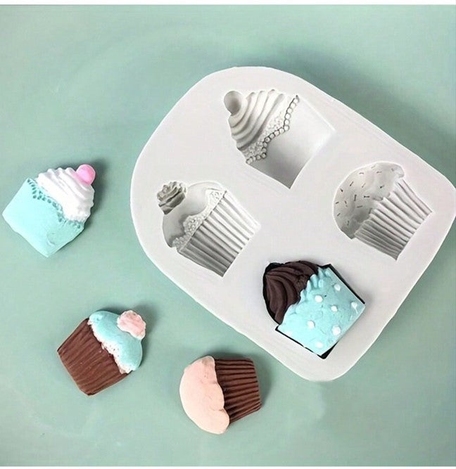 D009MS - Molde set 4 Cupcake