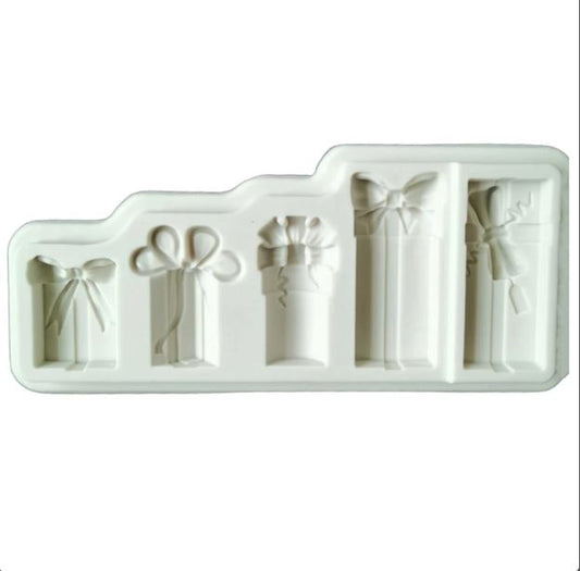 D052MS - Molde em silicone - PRESENTES / Gift box