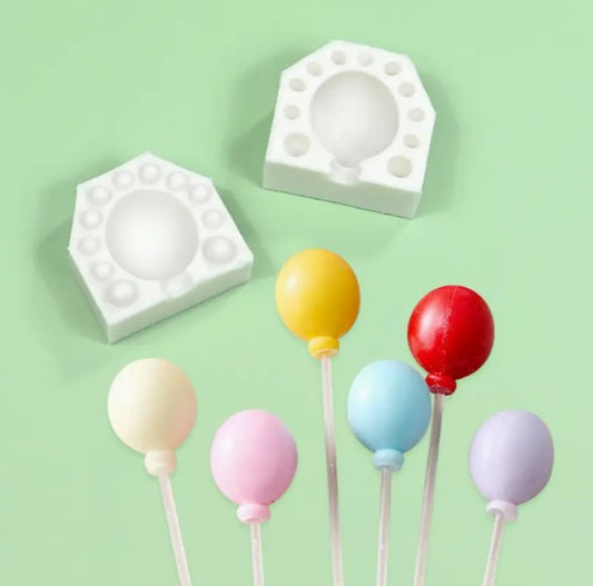 D064MS - Molde em silicone - Balão 3d pequeno