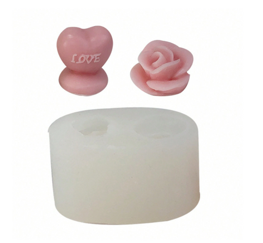 D072MS - Molde De Silicone Dia dos Namorados