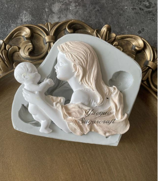 D087MS - Mãe e filho amor eterno - Molde