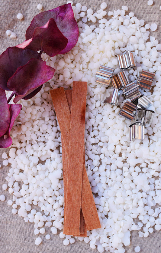 RV Pavio de Madeira Natural "Wood Wick" 130 mm X 13 mm - 10 unidades