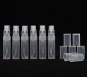 Frasco Spray Transparente PP 5ml - Set 10 unidades + Tampa