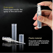 Frasco Spray Transparente PP 5ml - Set 10 unidades + Tampa
