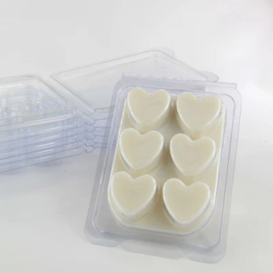 Embalagens para wax melts |plástico transparentes | molde para cera/CORAÇÃO