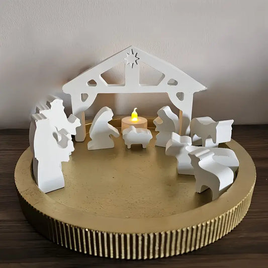 EP115MS - Molde Epoxi 2 Peças Presépio