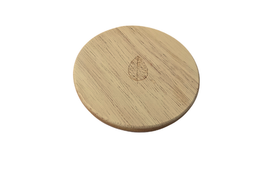 | Tampa de Madeira de Bambu com Anéis de Vedação de Silicone para Frascos 30cL (gravação folha)