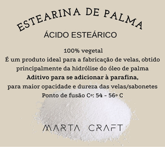 RV ÁCIDO ESTEÁRICO | ESTEARINA DE PALMA | 100% VEGETAL