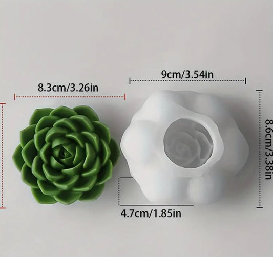 F019MS - Flores - Molde de Silicone Suculentas