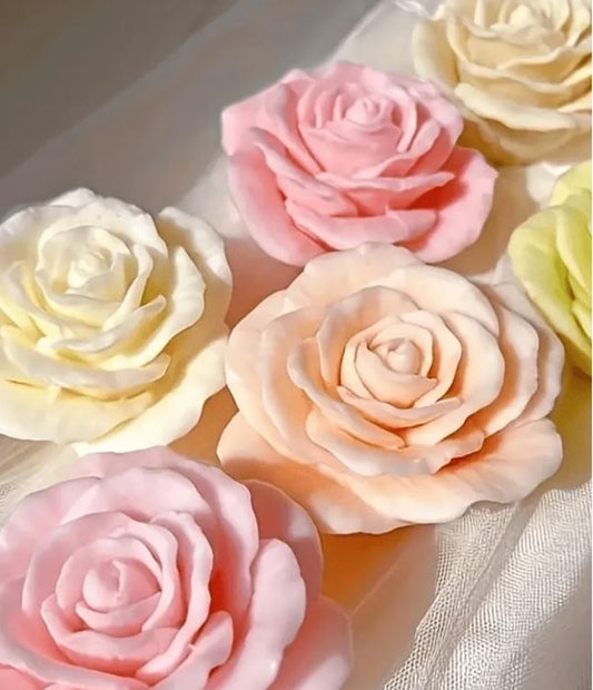 F025MS - Molde de Silicone Rosa grande 3D