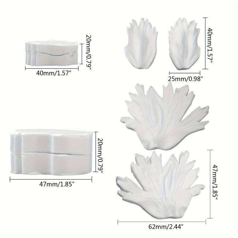 F041MS-  Molde Forma De Pétalas De Lótus