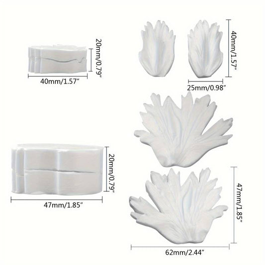 F041MS-  Molde Forma De Pétalas De Lótus