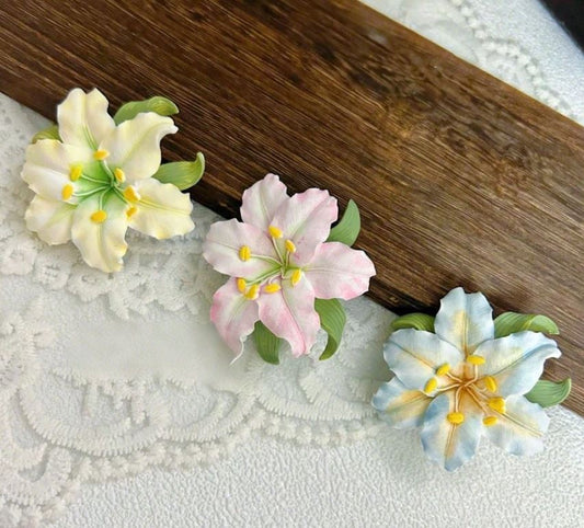 F047MS - Flor Lírio- Molde de Silicone