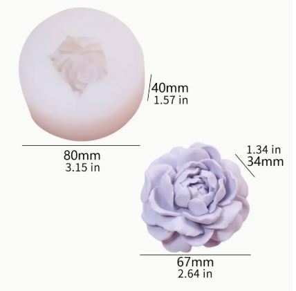 F050MS- Flor Molde de Silicone