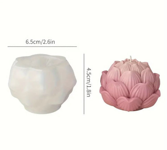 F057MS- Flor Lotus Molde de Silicone