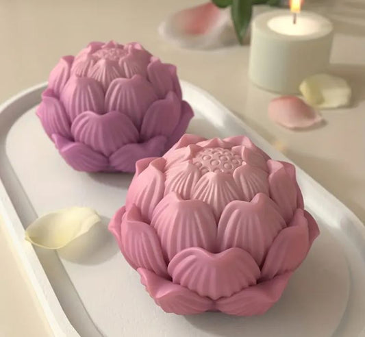 F057MS- Flor Lotus Molde de Silicone