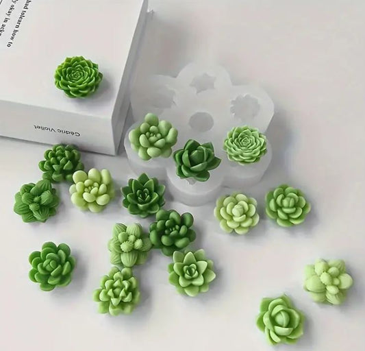 F063MS- Molde flor 7 Suculentas