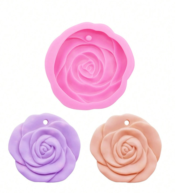 F059MS-  Molde Design Camellia japonica pingente