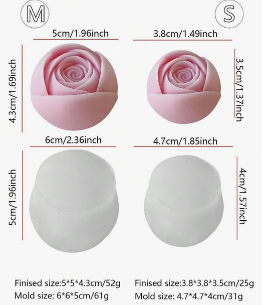 F102MS-  Molde 2 flores Rosa
