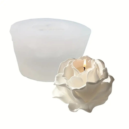 F119MS- Molde de Silicone 3D Elegante para Rosas