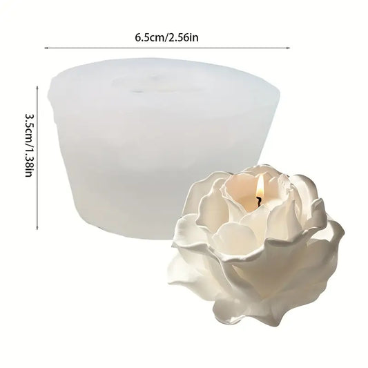 F119MS- Molde de Silicone 3D Elegante para Rosas